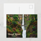 Multnomah Falls VS Briefkaart (Voorkant / Achterkant)