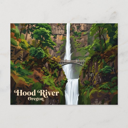 Multnomah Falls VS Briefkaart (Voorkant)