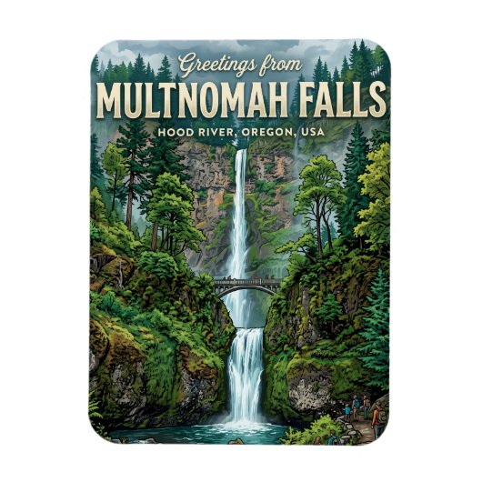 Multnomah Falls VS Magneet (Verticaal)
