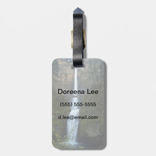 Multnomah Herfsten Bagagelabel (Achterkant verticaal)