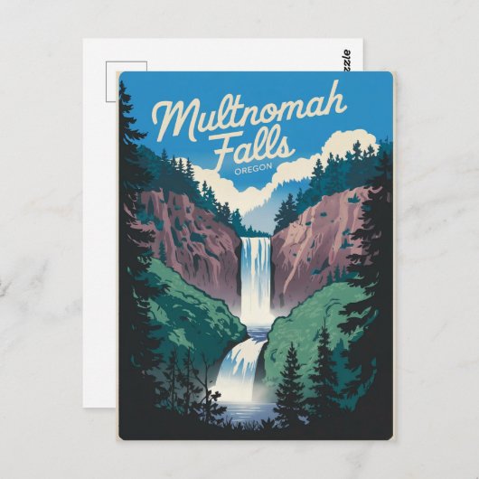 Multnomah Herfsten  Briefkaart (Voorkant / Achterkant)