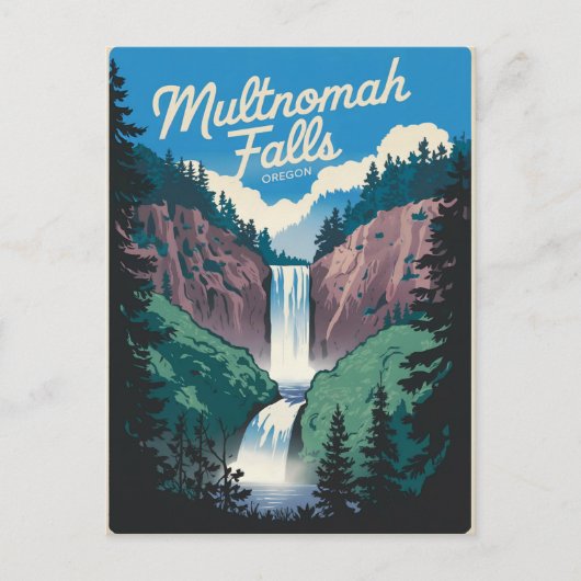 Multnomah Herfsten  Briefkaart (Voorkant)