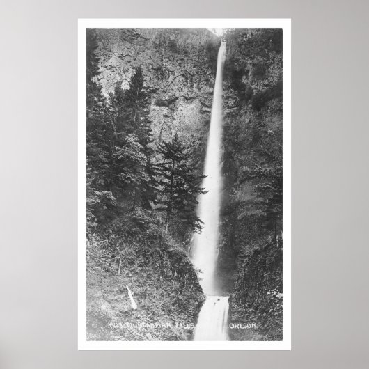 Multnomah-Herfsten, Columbia Gorge, Oregon-Vintage Poster (Voorkant)