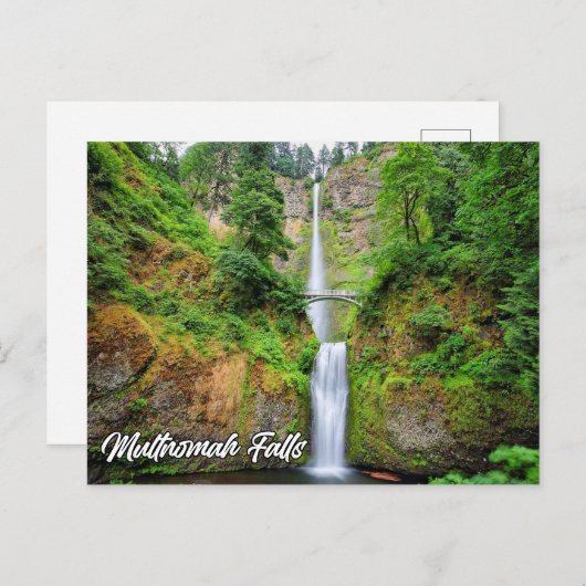 Multnomah Herfsten, Columbia River Gorge, Oregon,  Briefkaart (Voorkant / Achterkant)