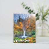 Multnomah-Herfsten, Columbia River Gorge, Oregon Briefkaart (Staand voorkant)