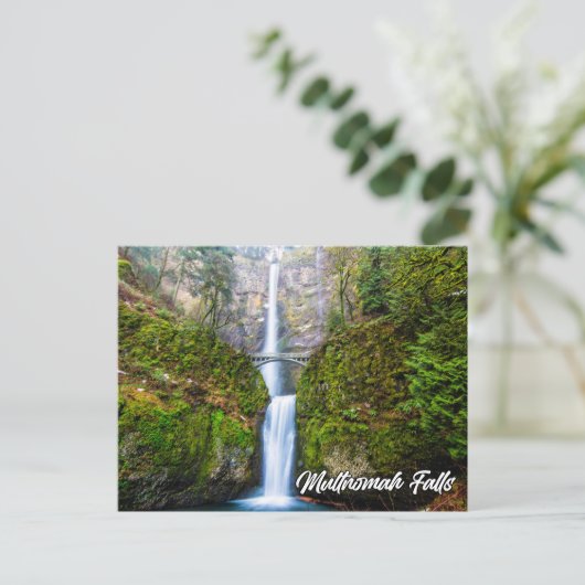 Multnomah-Herfsten, Columbia River Gorge, Oregon Briefkaart (Staand voorkant)