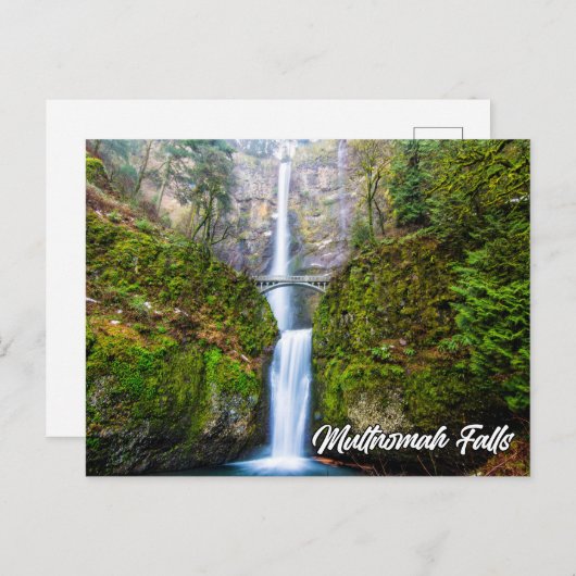 Multnomah-Herfsten, Columbia River Gorge, Oregon Briefkaart (Voorkant / Achterkant)