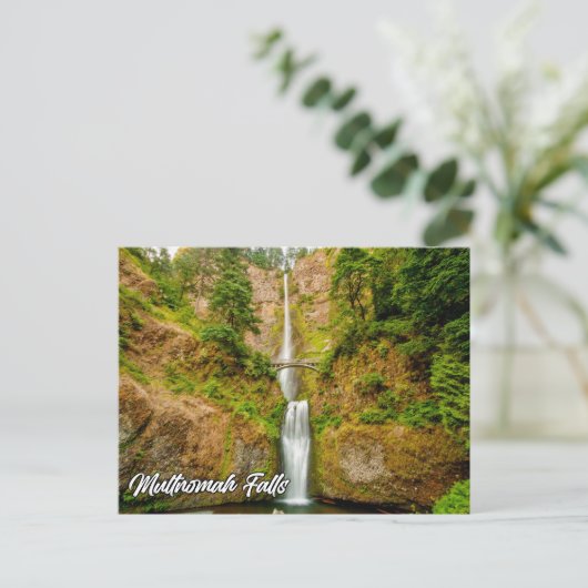 Multnomah-Herfsten, Columbia River Gorge, Oregon Briefkaart (Staand voorkant)