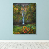 Multnomah Herfsten | Columbia River Gorge, Oregon Canvas Afdruk (Insitu (Houten vloer))