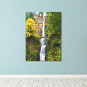 Multnomah-Herfsten, Columbia River Gorge, Oregon Canvas Afdruk (Insitu (Houten vloer))
