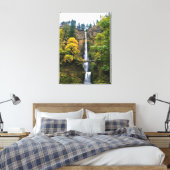 Multnomah-Herfsten, Columbia River Gorge, Oregon Canvas Afdruk (Insitu (Slaapkamer))