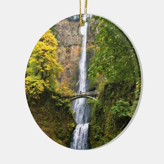 Multnomah-Herfsten, Columbia River Gorge, Oregon Keramisch Ornament (Links)
