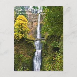 Multnomah-Herfsten, Columbia River Gorge, Oregon P Briefkaart