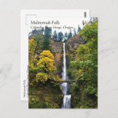 Multnomah-Herfsten, Columbia River Gorge, Oregon P Briefkaart (Voorkant / Achterkant)