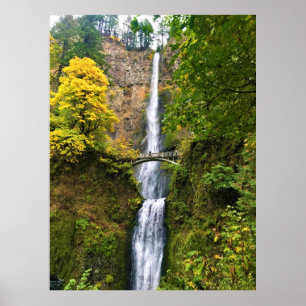 Multnomah-Herfsten, Columbia River Gorge, Oregon Poster