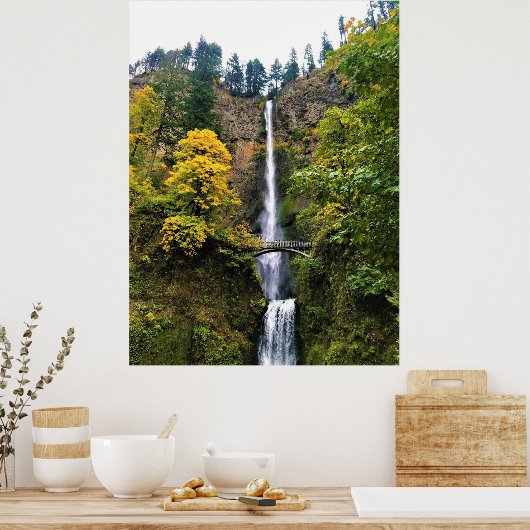 Multnomah-Herfsten, Columbia River Gorge, Oregon Poster (Keuken)