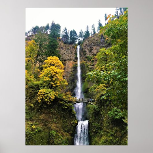 Multnomah-Herfsten, Columbia River Gorge, Oregon Poster (Voorkant)