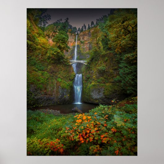 Multnomah Herfsten | Columbia River Gorge, Oregon Poster (Voorkant)