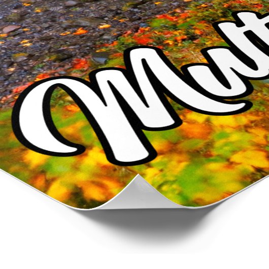 Multnomah-Herfsten, Columbia River Gorge, Oregon Poster (Hoek)