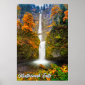 Multnomah-Herfsten, Columbia River Gorge, Oregon Poster (Voorkant)