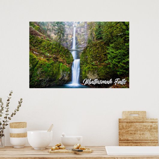 Multnomah-Herfsten, Columbia River Gorge, Oregon Poster (Keuken)