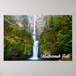 Multnomah-Herfsten, Columbia River Gorge, Oregon Poster
