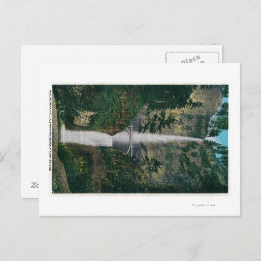 Multnomah-Herfsten en Benson Foot Bridge 2 Briefkaart (Voorkant / Achterkant)