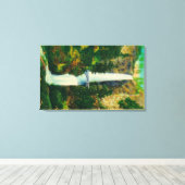 Multnomah-Herfsten en Benson Foot Bridge 2 Canvas Afdruk (Insitu (Houten vloer))