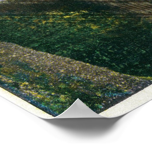 Multnomah-Herfsten en Benson Foot Bridge 2 Poster (Hoek)