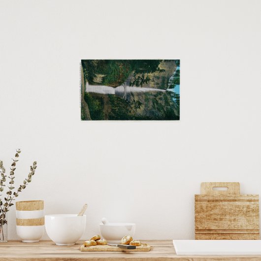 Multnomah-Herfsten en Benson Foot Bridge 2 Poster (Keuken)