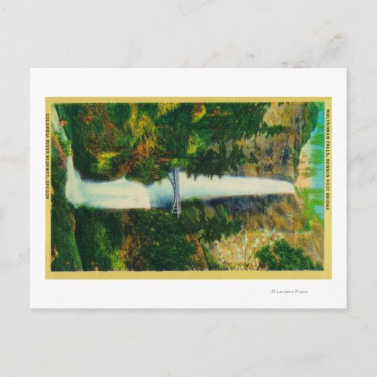 Multnomah-Herfsten en Benson Foot Bridge Briefkaart (Voorkant)