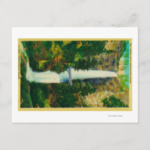 Multnomah-Herfsten en Benson Foot Bridge Briefkaart