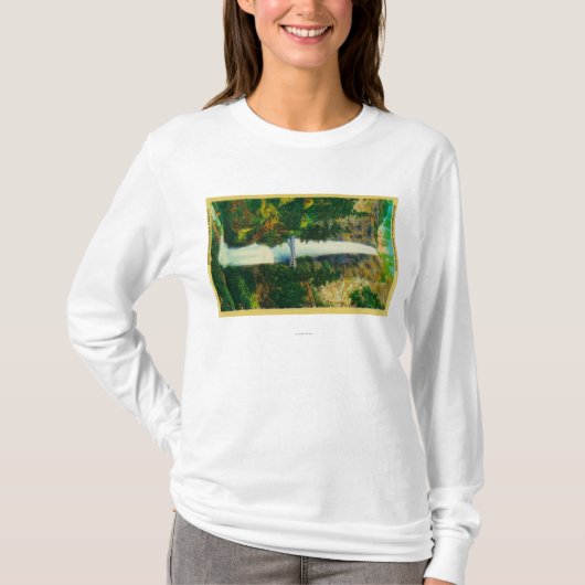 Multnomah-Herfsten en Benson Foot Bridge T-shirt (Voorkant)