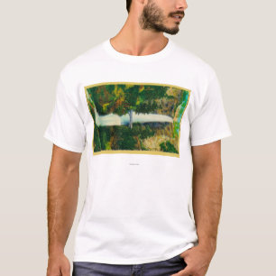Multnomah-Herfsten en Benson Foot Bridge T-shirt