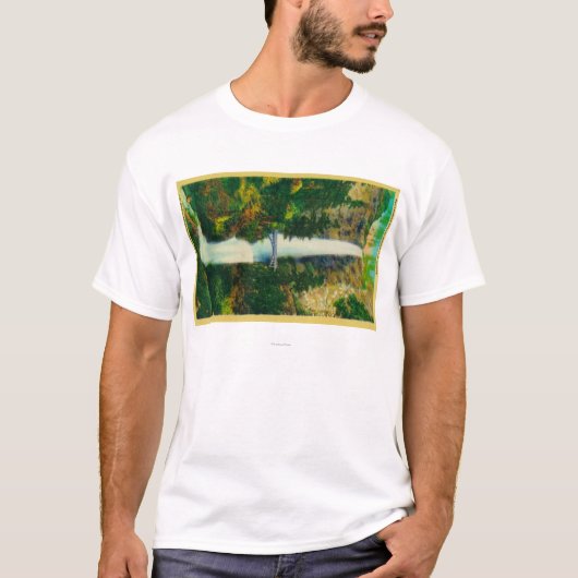 Multnomah-Herfsten en Benson Foot Bridge T-shirt (Voorkant)