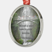 Multnomah-Herfsten en citeer over natuur. Metalen Ornament (Links)