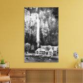 Multnomah-Herfsten en Lodge-foto Canvas Afdruk (Insitu (Woonkamer))