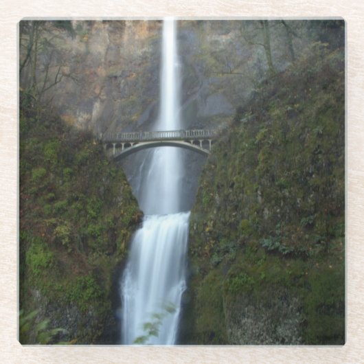 Multnomah Herfsten Glazen Onderzetter (Voorkant)