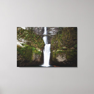 Multnomah-Herfsten in de Columbia Gorge Canvas Afdruk
