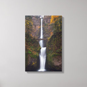 Multnomah-Herfsten in de late herfst Canvas Afdruk