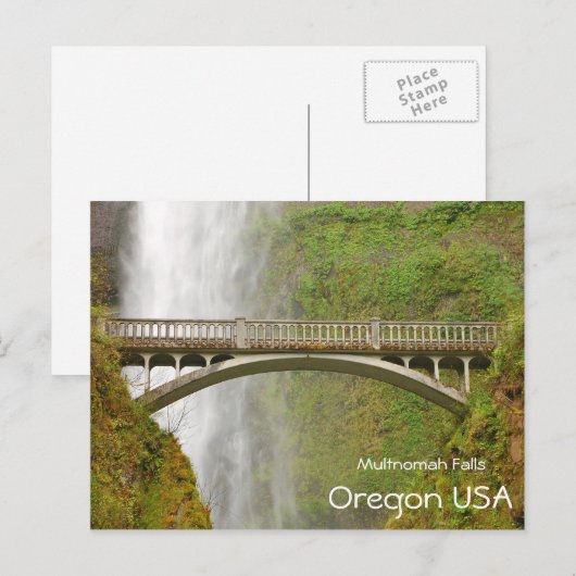 Multnomah Herfsten in Oregon Briefkaart (Voorkant / Achterkant)