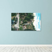 Multnomah-Herfsten met Benson en Highway Bridges Canvas Afdruk (Insitu (Houten vloer))