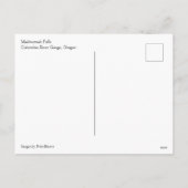 Multnomah-Herfsten, OF Feestdagenkaart (Achterkant)