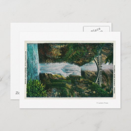 Multnomah-Herfsten op de Columbia River Briefkaart (Voorkant / Achterkant)