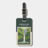 Multnomah-Herfsten | Oregon Bagagelabel (Voorkant verticaal)