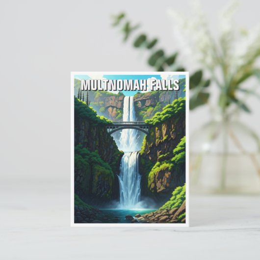 Multnomah herfsten oregon briefkaart (Staand voorkant)