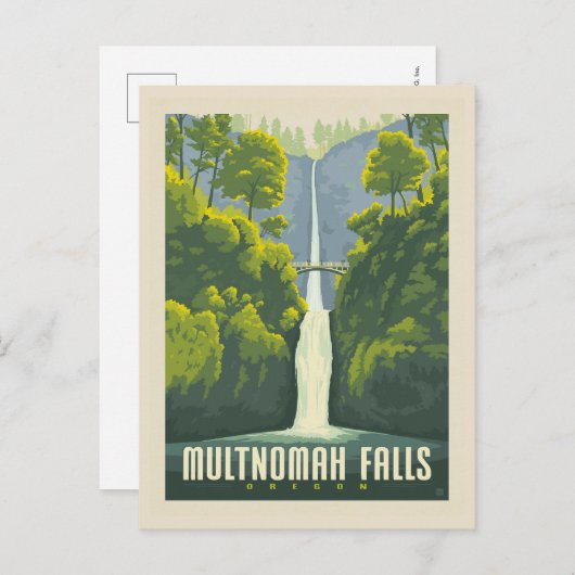 Multnomah-Herfsten | Oregon Briefkaart (Voorkant / Achterkant)