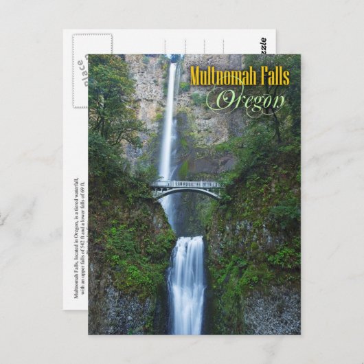 Multnomah-Herfsten, Oregon Briefkaart (Voorkant / Achterkant)