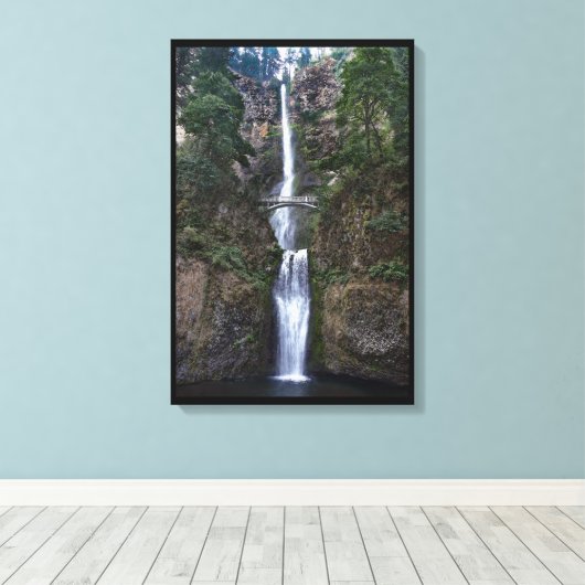 Multnomah-Herfsten, Oregon Canvas Afdruk (Insitu (Houten vloer))