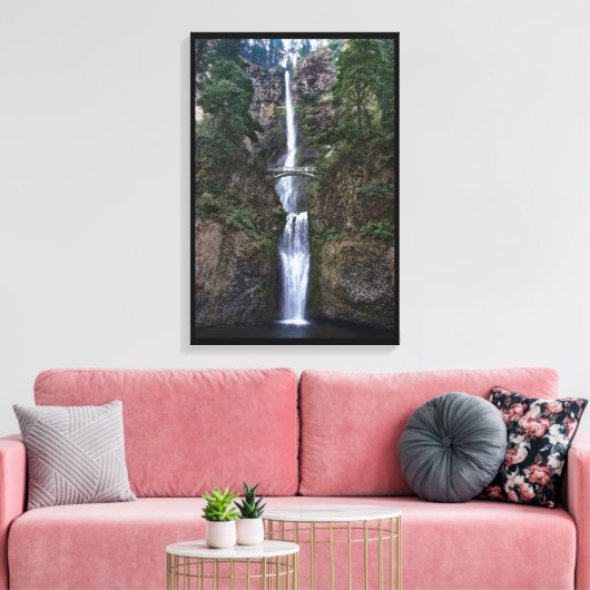 Multnomah-Herfsten, Oregon Canvas Afdruk (Insitu (Woonkamer))